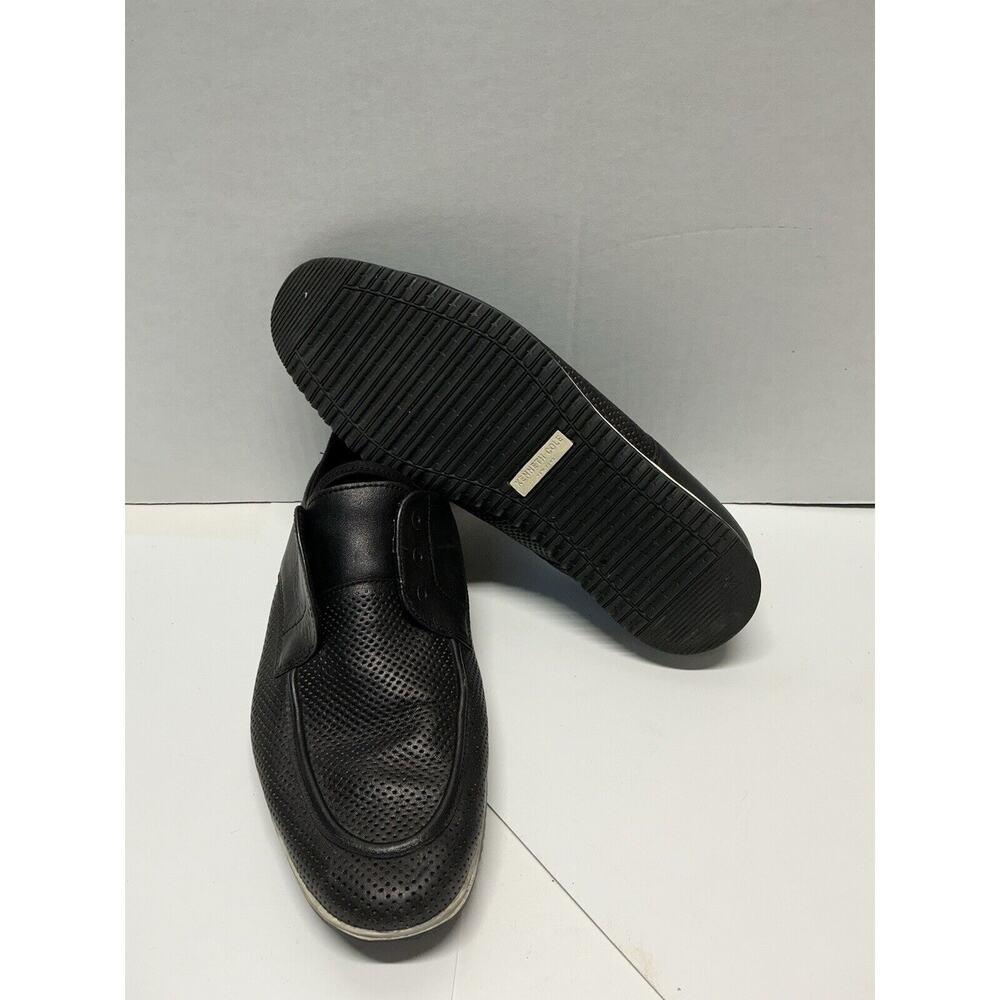 Kenneth Cole Mens Inside Joe K Black Laceless Sneaker Shoes Size 9.5